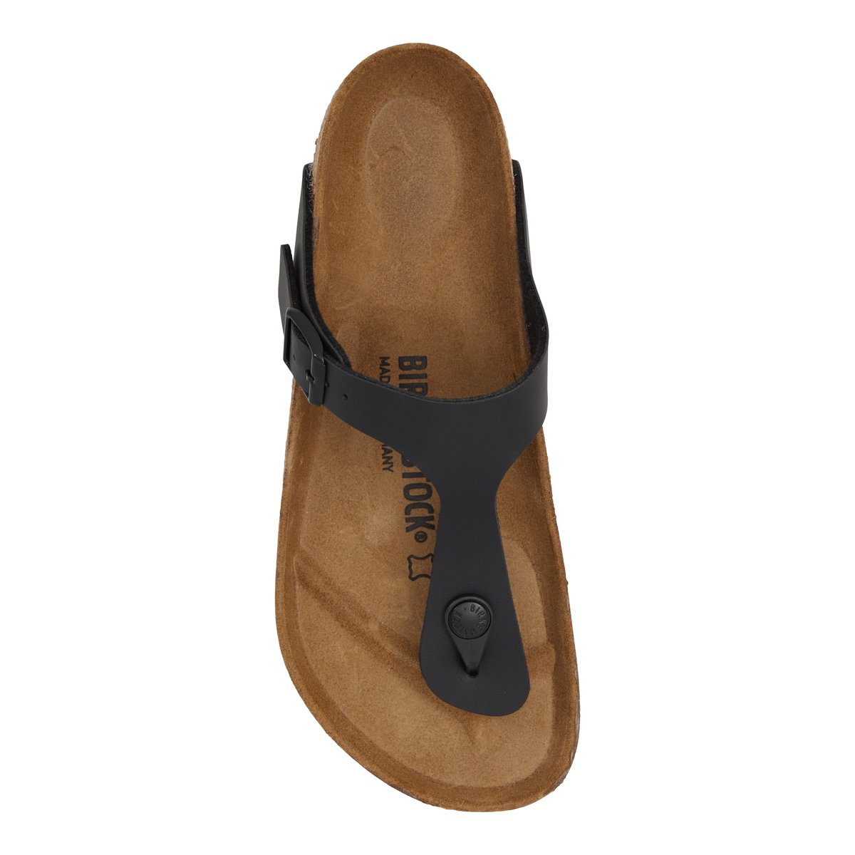 BIRKENSTOCK-Gizeh-Tongs sandales à talon plat - Talon plat - Noir