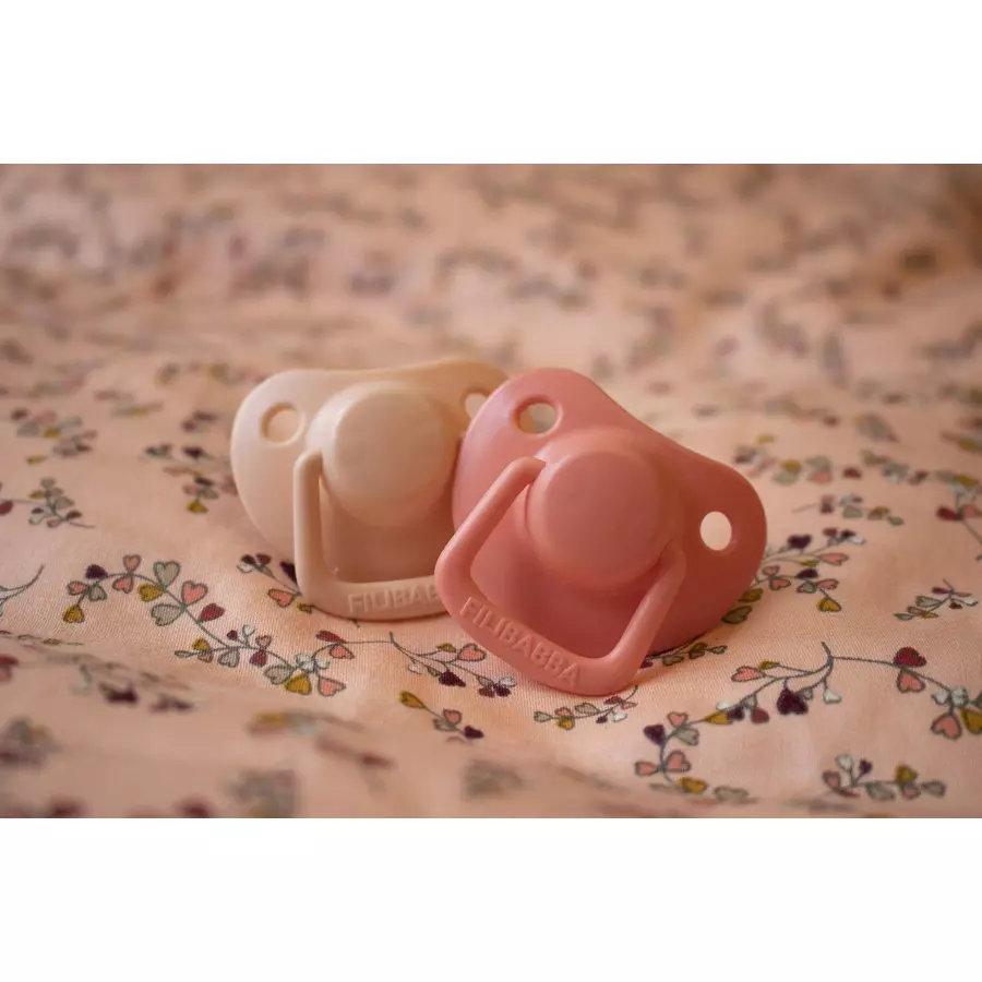 Filibabba Schnuller 0-6 Monate Peach, 2 Stück