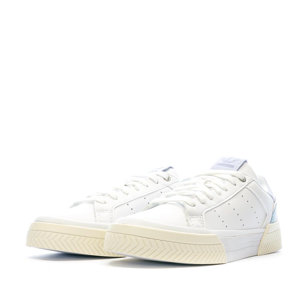 Adidas Baskets Blanche/Mauve Femme Adidas Court Tourino W GZ0835