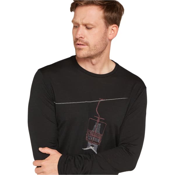 T-shirt randonnée ICEBREAKER M 150 TECH LITE LS TEE BEARL LIFT BLACK