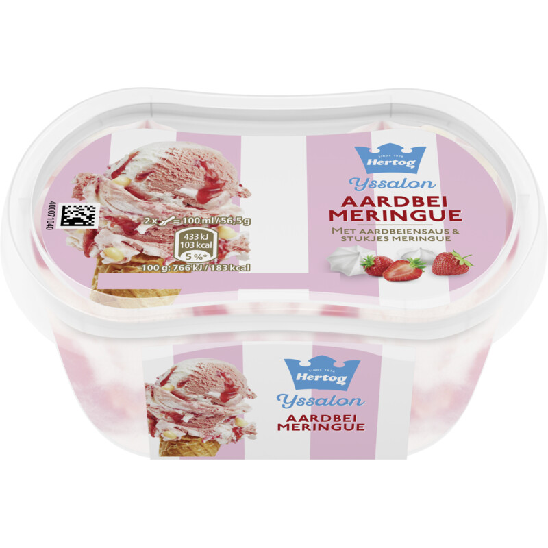 Hertog Ijssalon mini aardbeien meringue