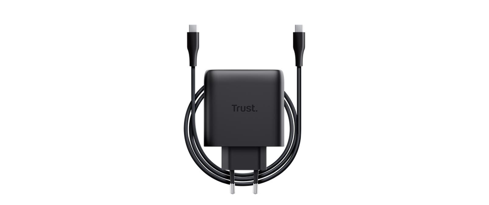 Maxo USB-C-GaN 65 W mit 2 Anschlüssen Schwarz65 W USB‑C-GaN-Ladegerät mit 2 Ausgängen