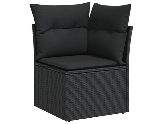 LES TENDANCES - Salon extérieur Salon de jardin-noir-10 places-62x62x69-454543