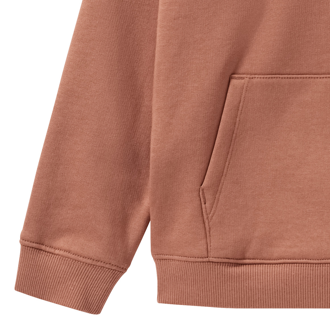Topolino Pure Collection Jungen Sweatshirt mit Kängurutasche terracotta