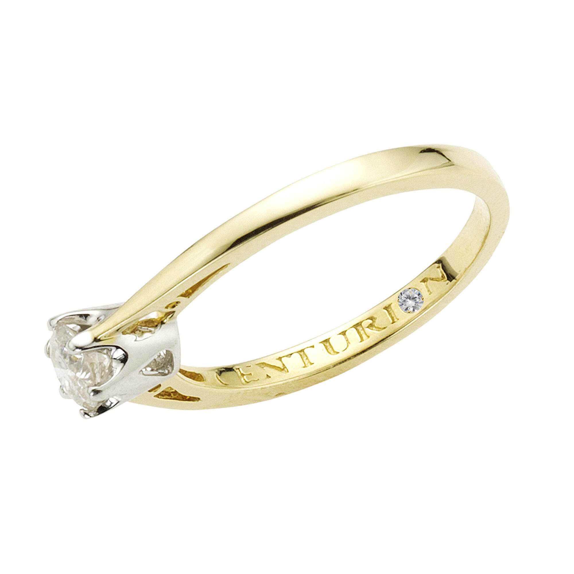 Diamonds by Ellen K. Ring Gold 585 zweifarbig mit Diamant 0,25ct.