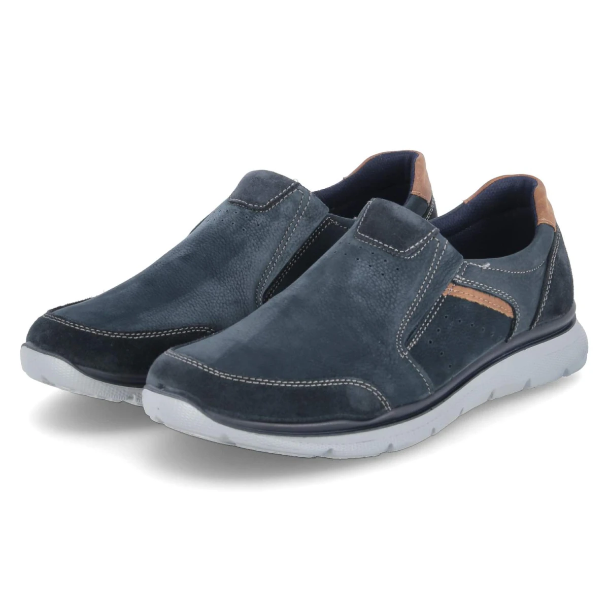 BelianoSlipper - blue/cognac