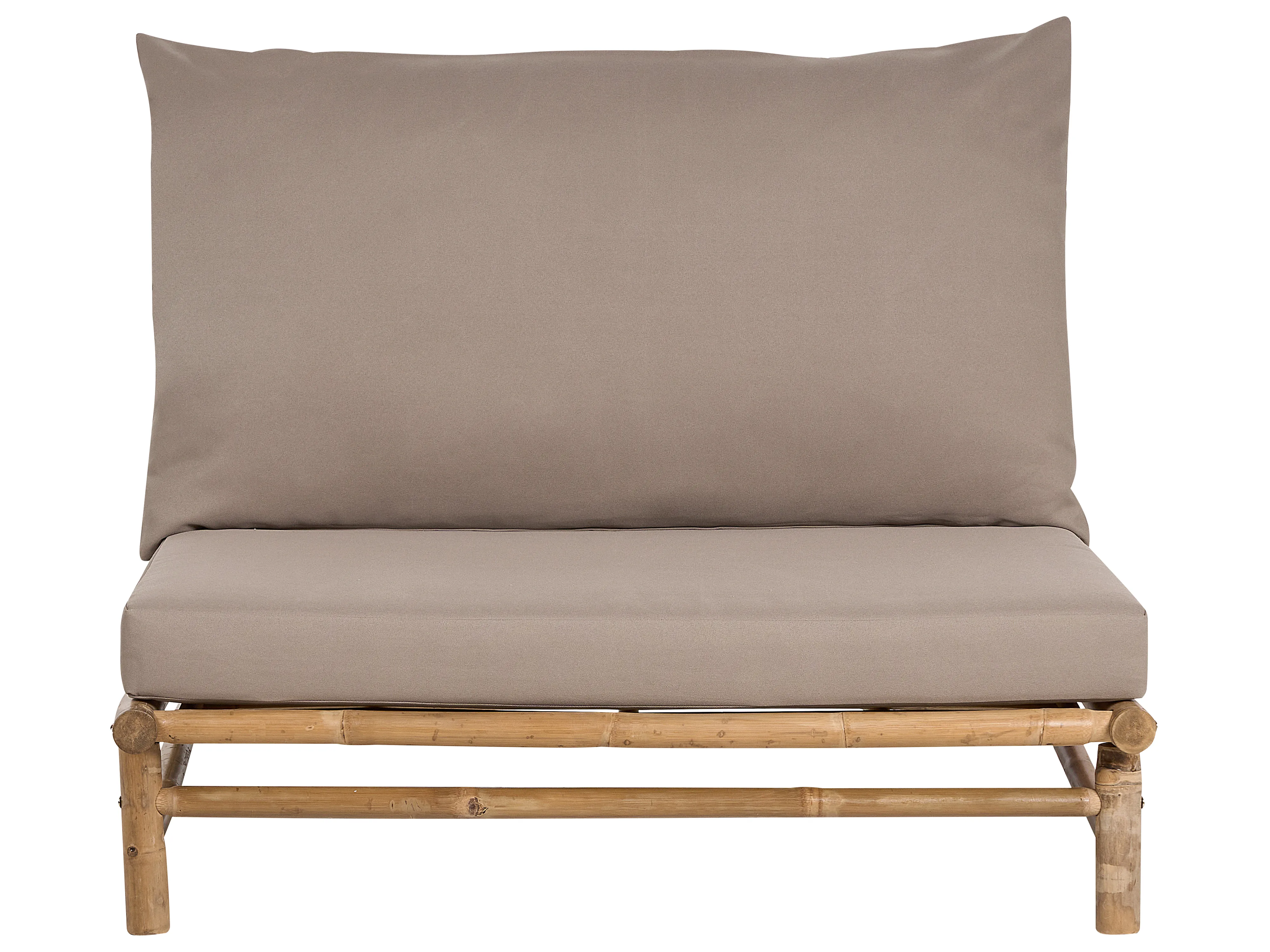 Loungeset met tafel 2-zits TODI Bamboehout Taupe