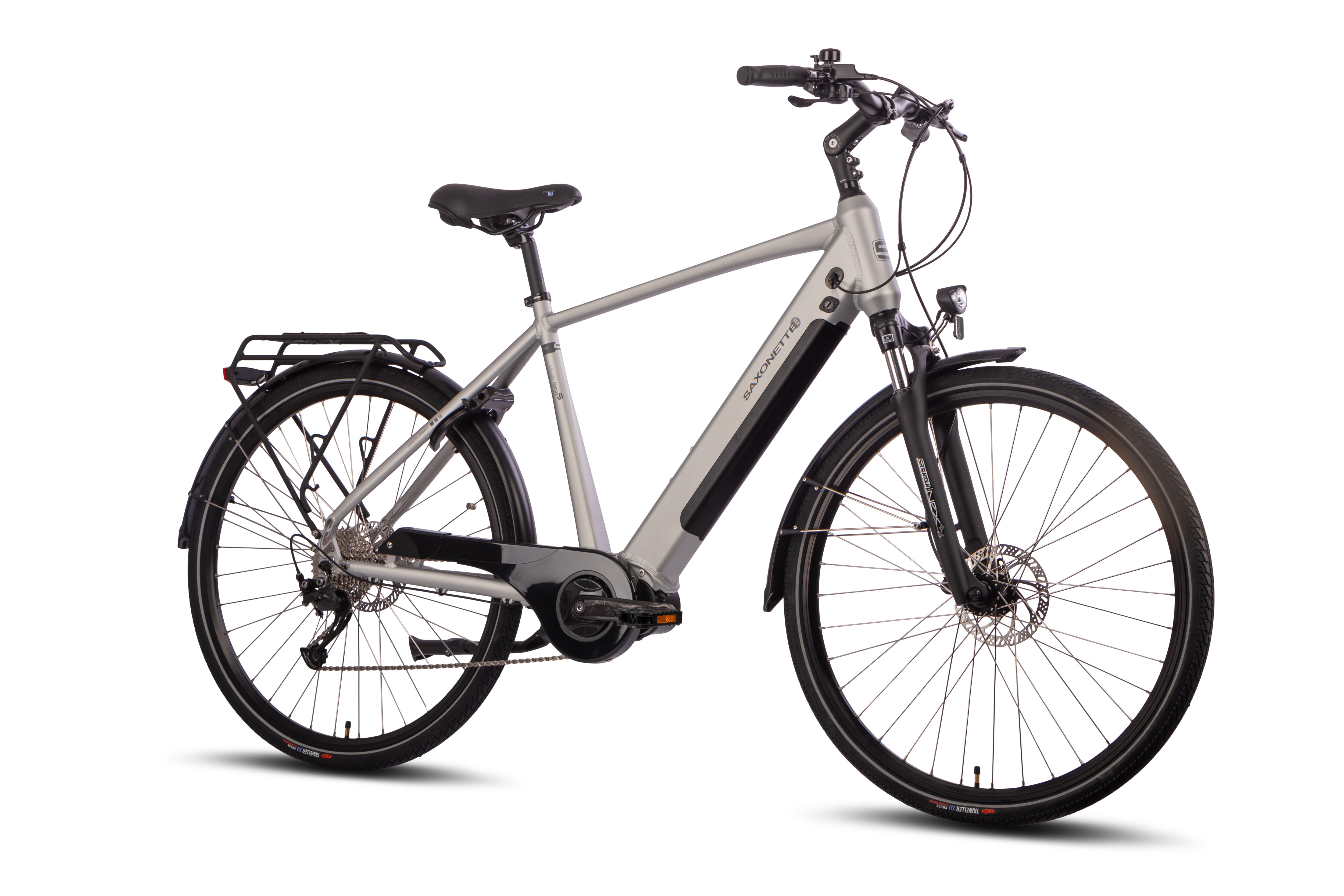 SAXONETTE Deluxe Sport Man 9 Gang Trekking E-Bike Scheibenbremsen