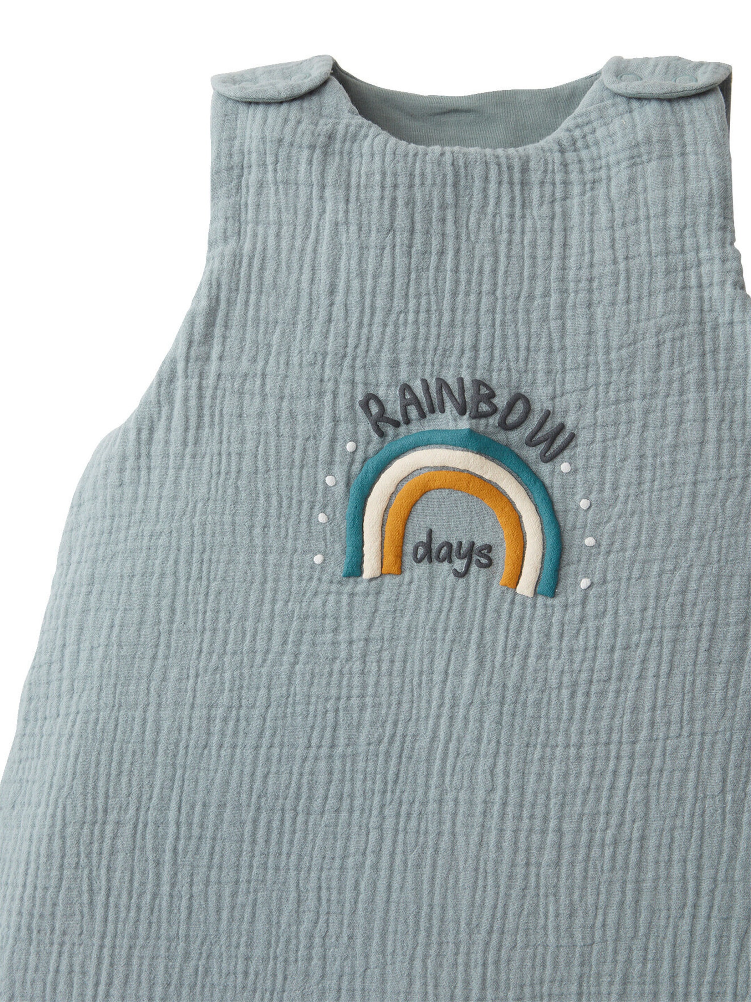 Vertbaudet Bio-Kollektion: Baby Sommerschlafsack MINI ZOO blau