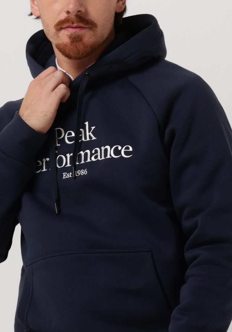 PEAK PERFORMANCE blauwe peak performance sweater original hood