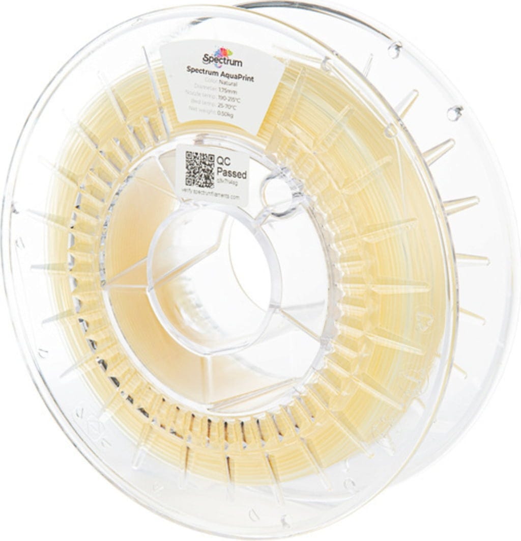 Spectrum  AquaPrint Natural, 1,75 mm / 500 g    Wasserlösliches Trägermaterial mit hoher Haftung