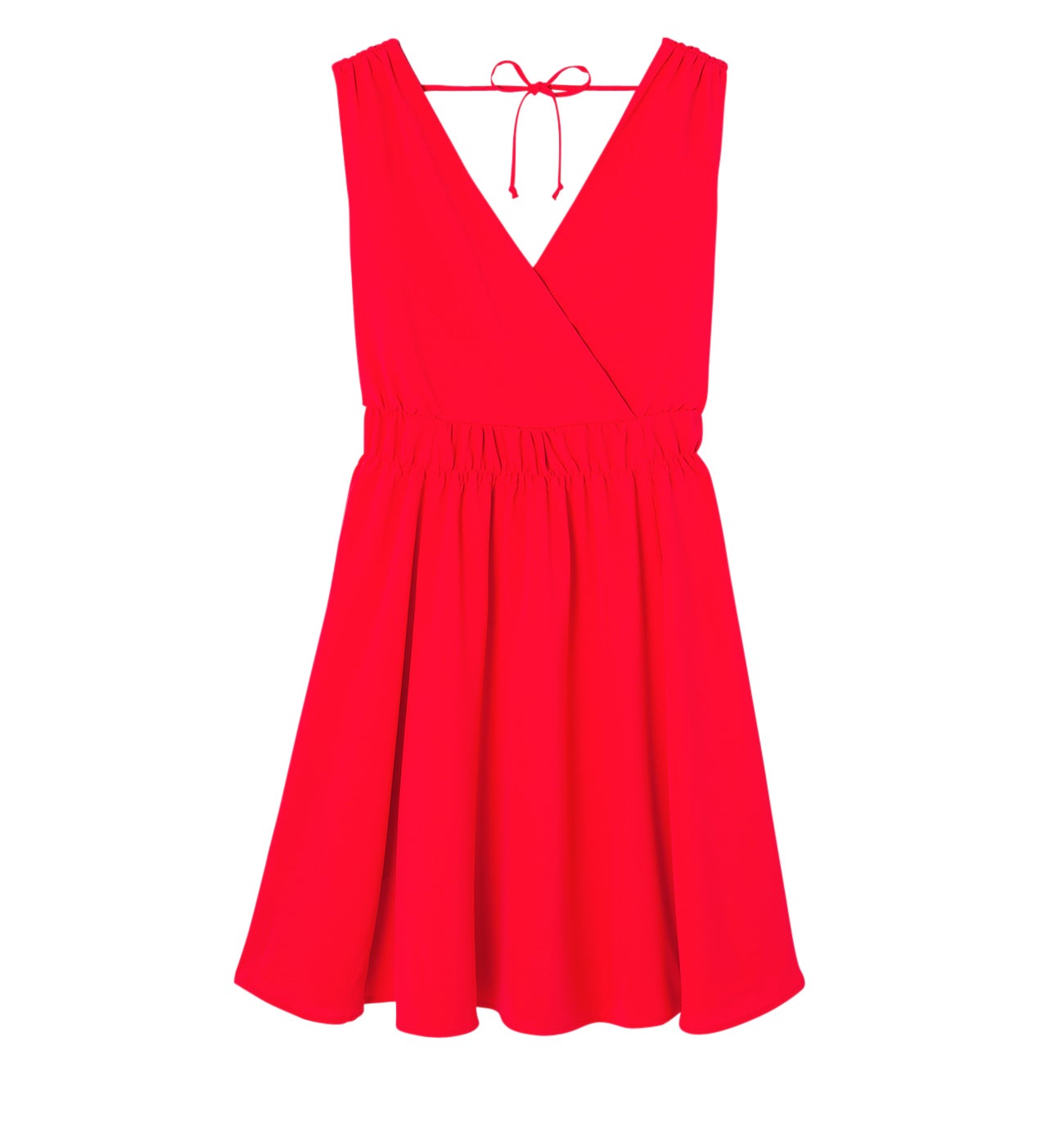 Robe courte unie Femme - Rouge