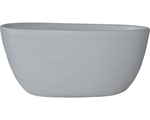 Porto keramische bloempot, 28x15x13 cm, wit