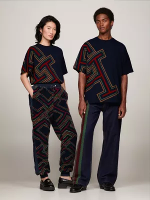 Camiseta Tommy x Pendleton Valley Stripe TH Monogram Boxy