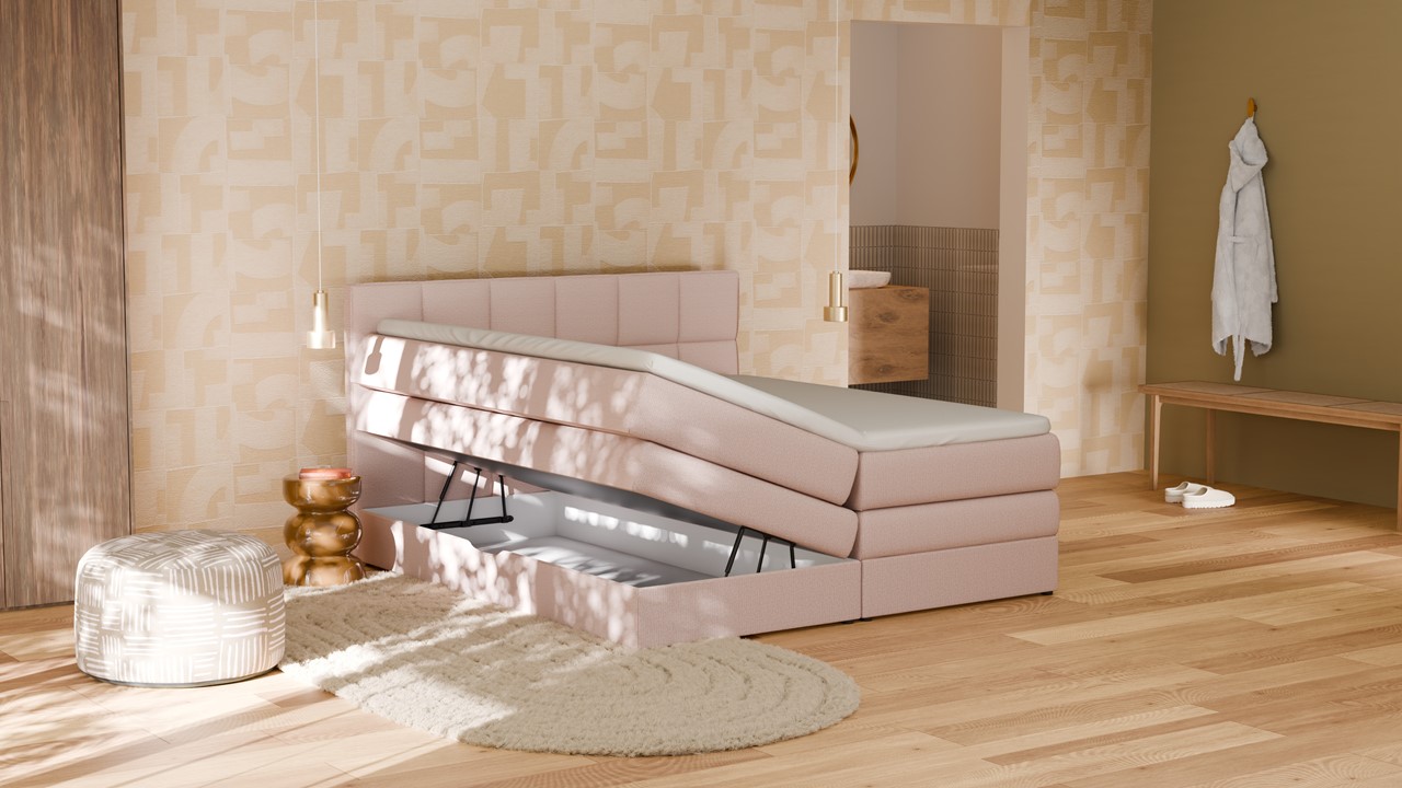 Opbergboxspring Jade - Bold touch pale