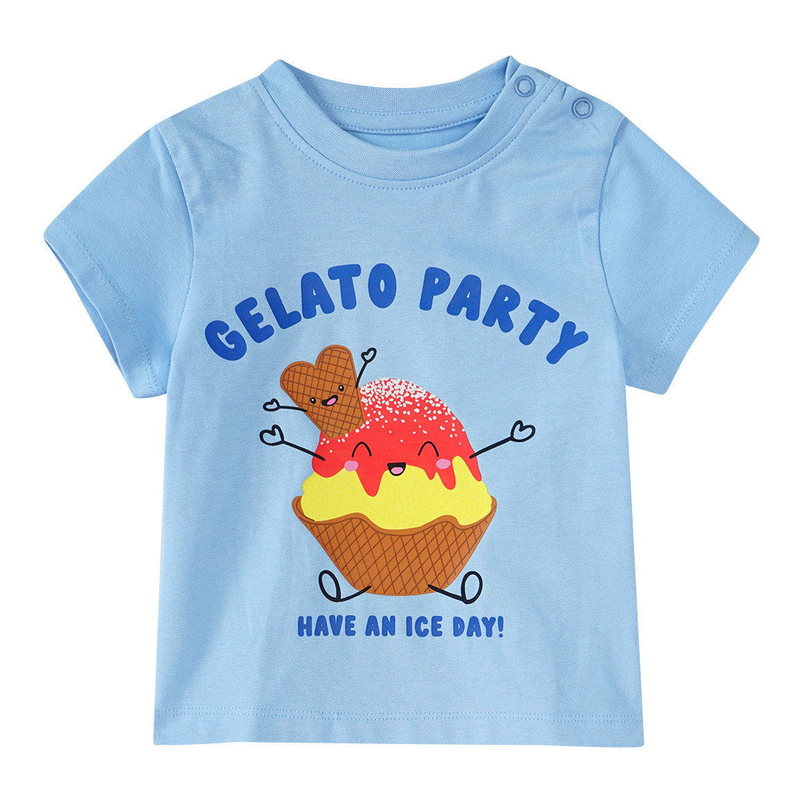 Topomini Baby T-Shirt und Radler im Set hellblau / bunt