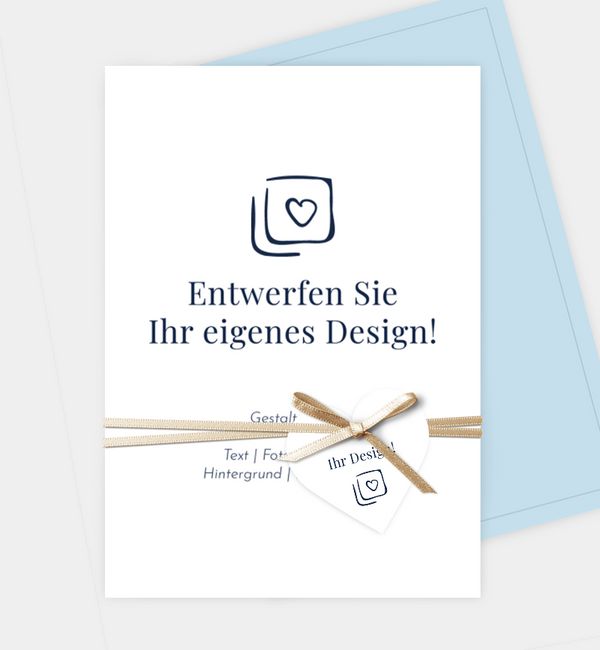 Einladungskarte Blanko Design, Postkarte hoch (120 x 170mm)