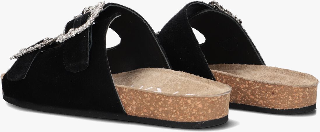 zwarte elena iachi slippers s63