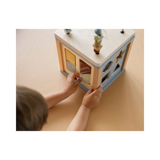 Cube d'activités en bois   Océan        de               Little Dutch