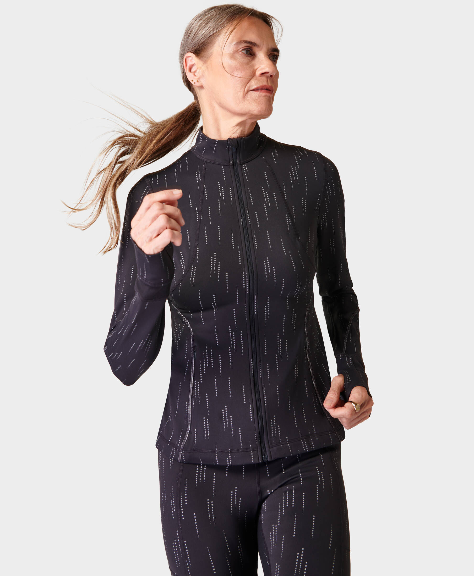 Sweaty Betty London| Damen Laufjacke THERMA BOOST RUNNING ZIP UP MIDLAYER REFLECTIVE
