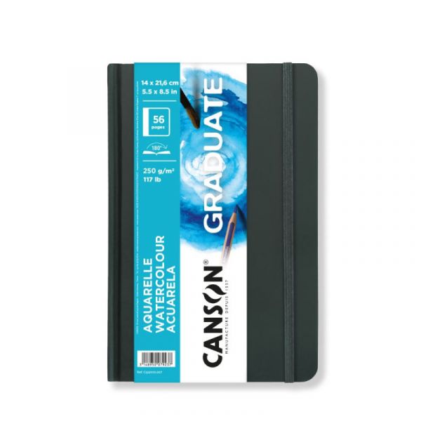 Canson Caderno A5 Aguarela 14 X 21.6 cm 250Grs 56Fls