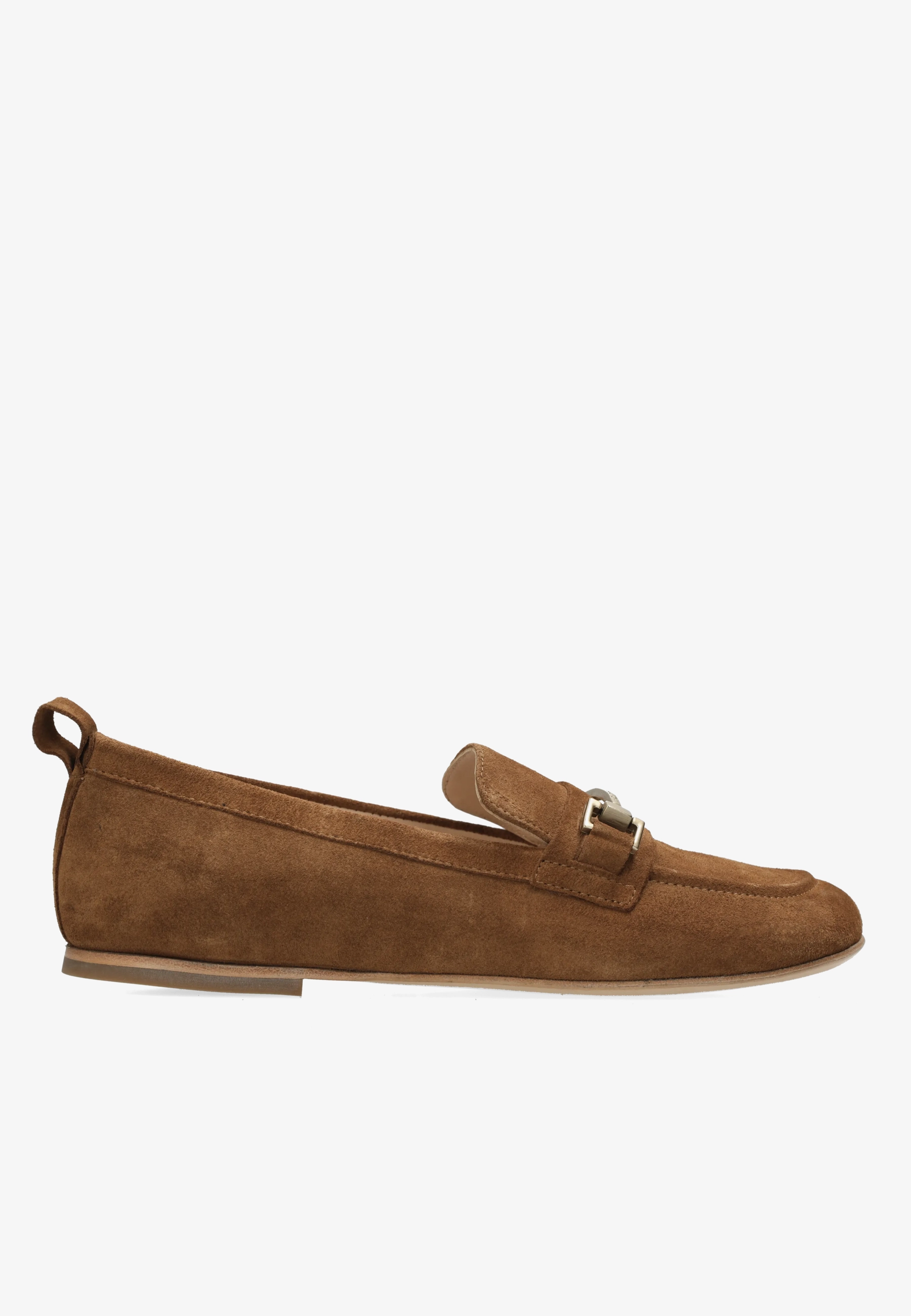 ELANA GOLDA LOAFER Suede Cognac