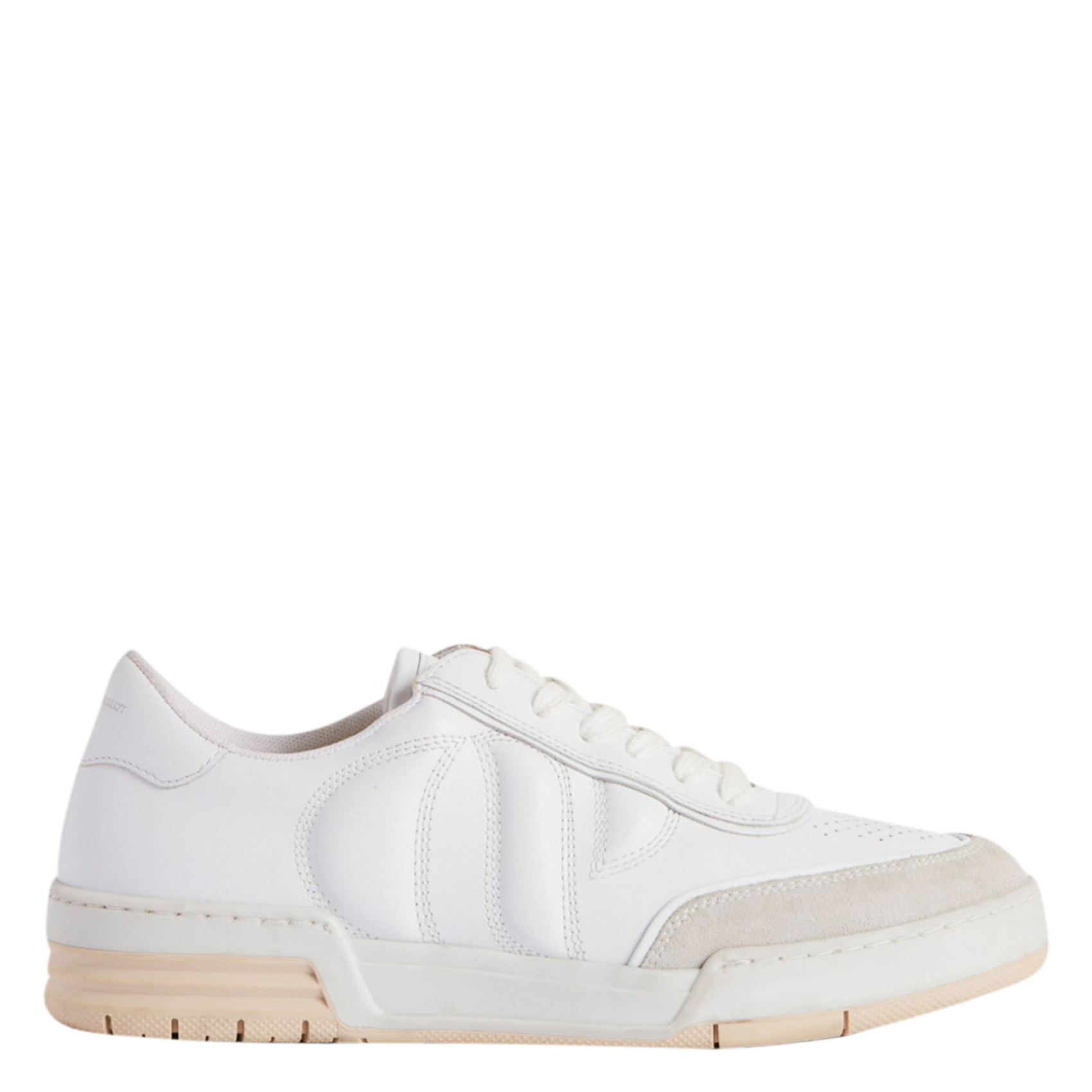 Baskets basses en cuir lisse | Blanc