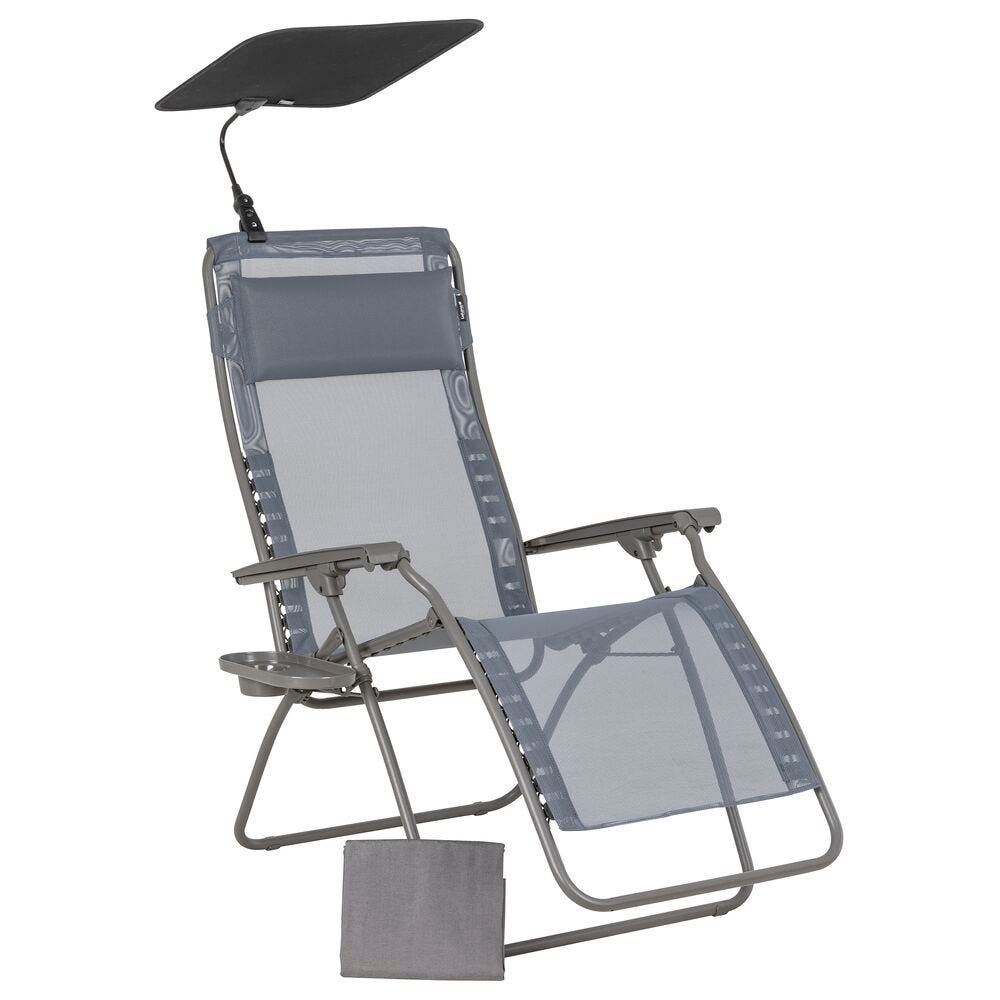 Set Relaxsessel und Zubehör Zen Edition Texplast Grau Silex