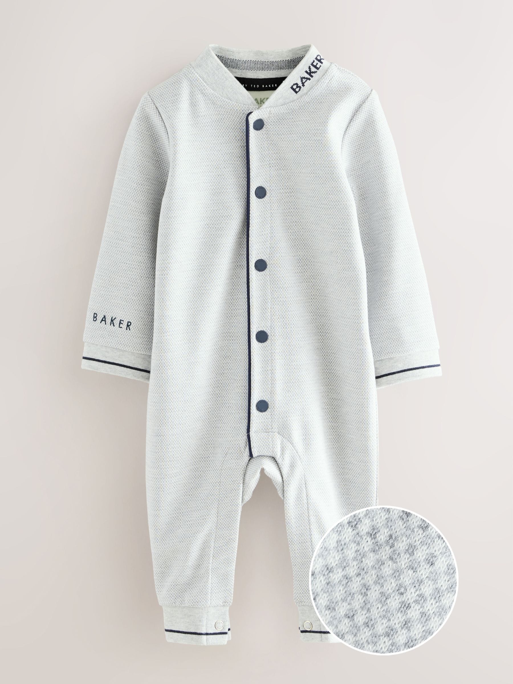 Baker by Ted Baker grijs getextureerde romper
