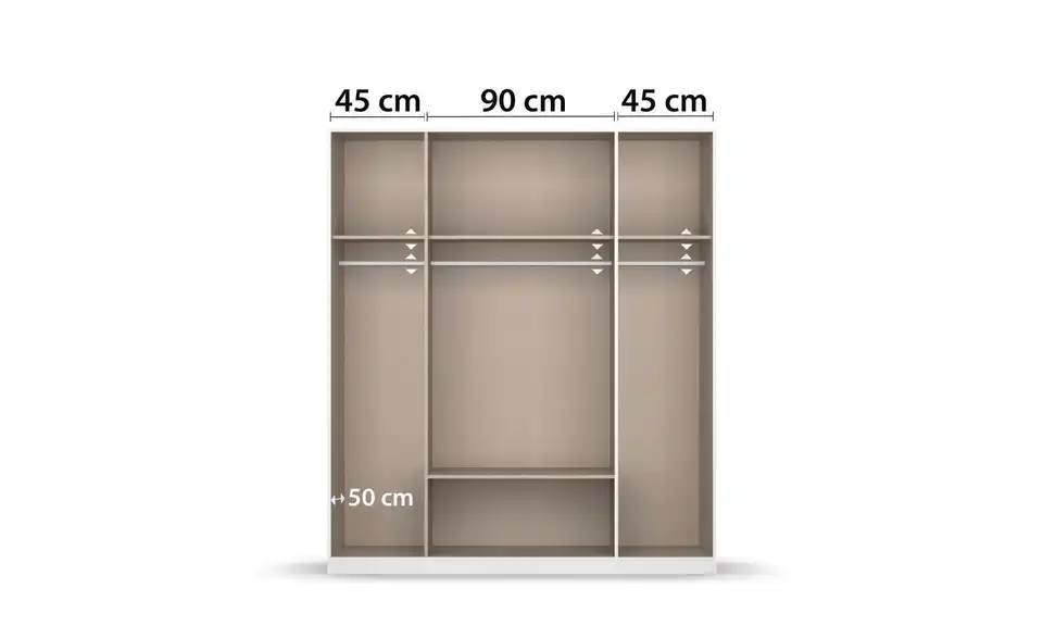 Drehtürenschrank Mosbach 4 Stück 181 cm