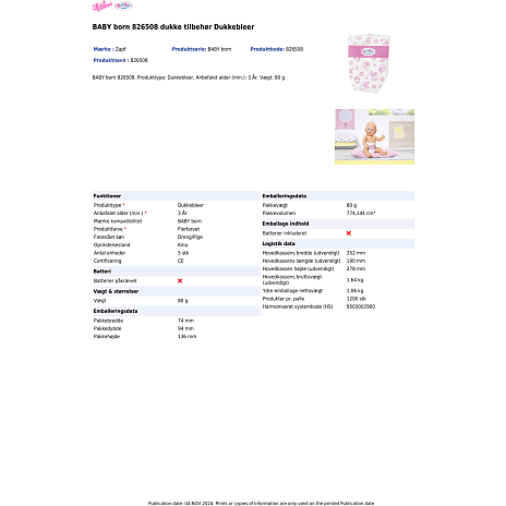 Baby Born Bleer 5 stk.