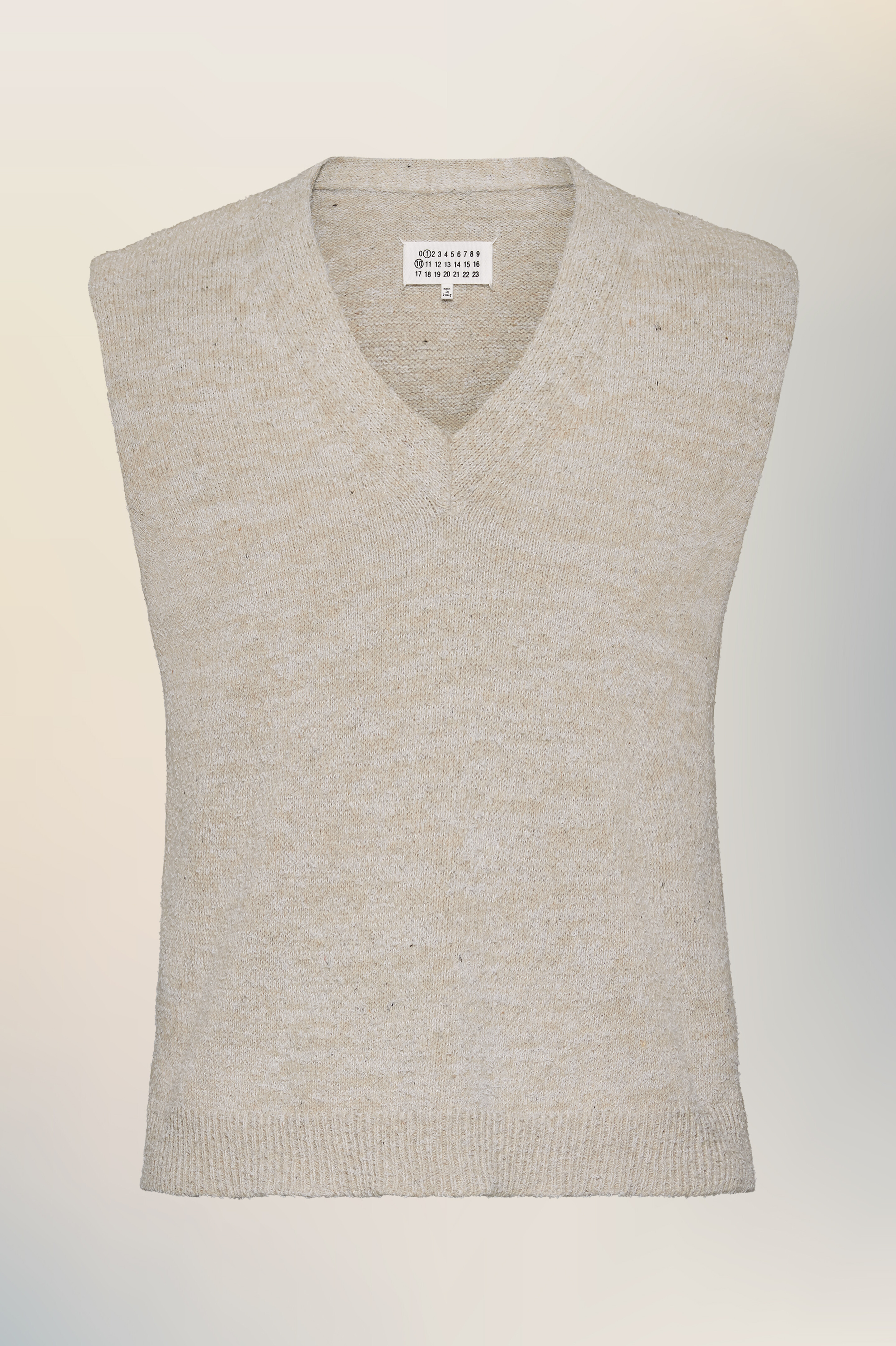 Gilet en maille bleu en coton pour homme