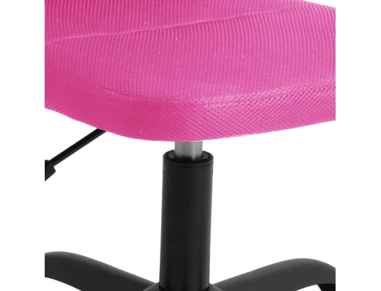 VIDAXL - Chaise de bureau rose tissu en maille