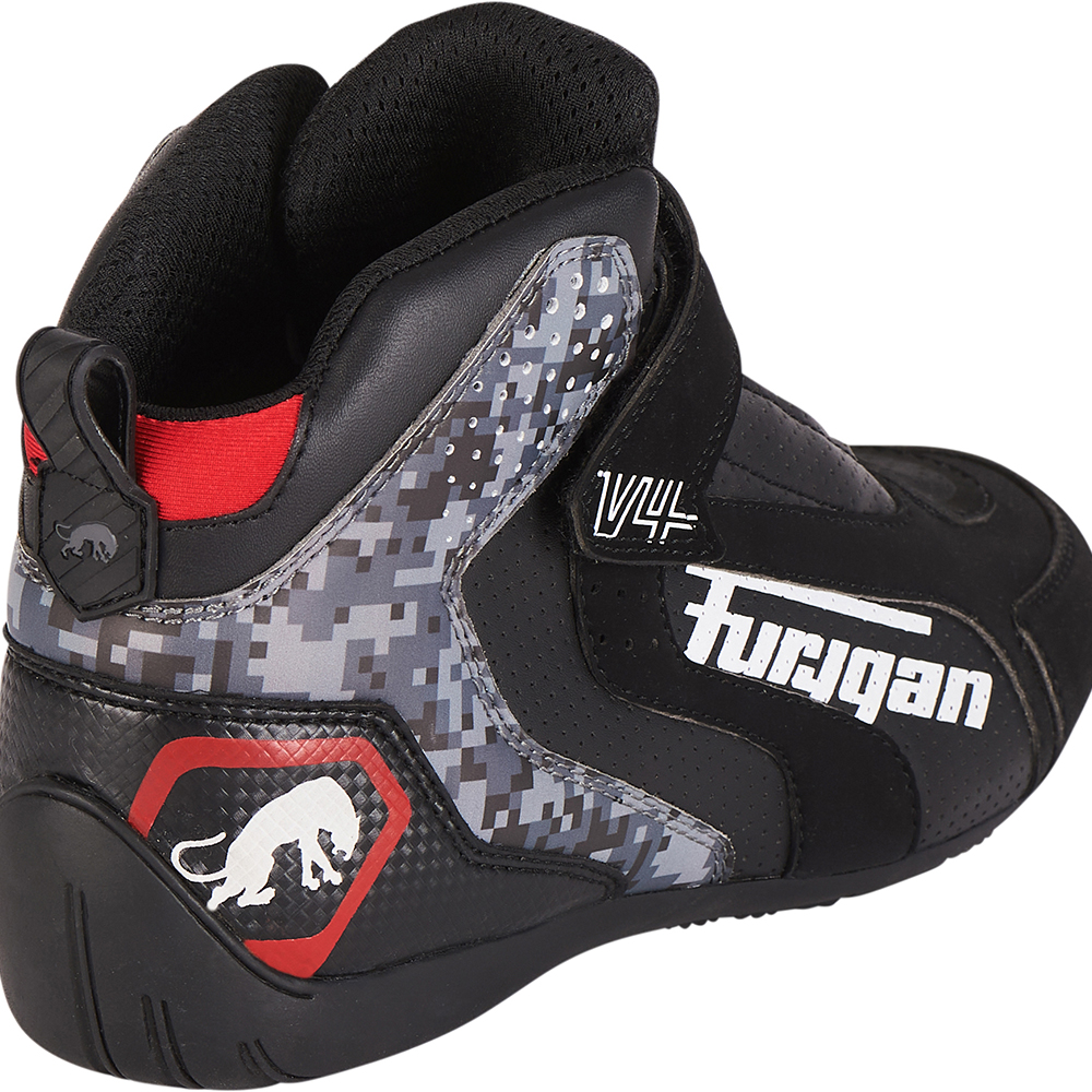 Furygan - Baskets V4 Vented Noir / Gris / Rouge