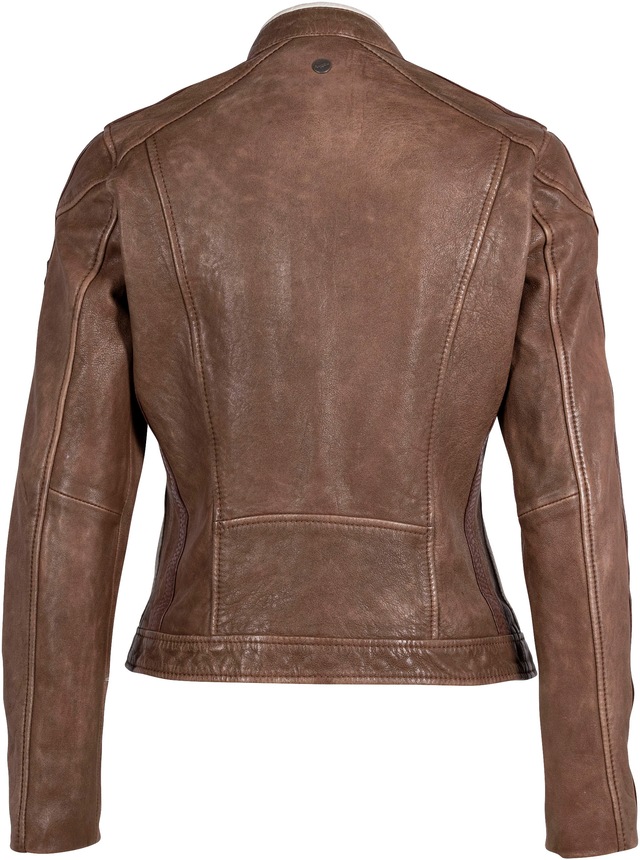 Mauritius Lederjacke »MWHighwalie« im Racer-Look, mit Patch
