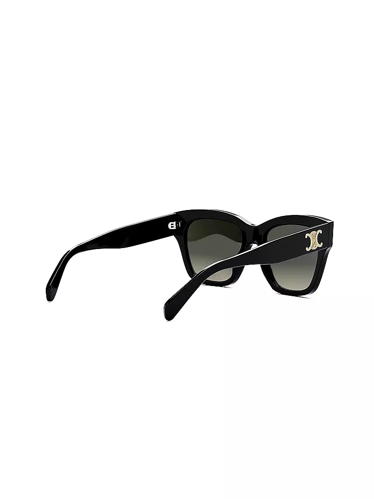 CELINE Triomphe schwarze eckige Sonnenbrille schwarz