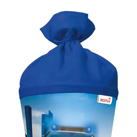 Roth Motiv-Schultüte, Polizei 110, 70cm, rund, Rot(h)-Spitze, Filzverschluss