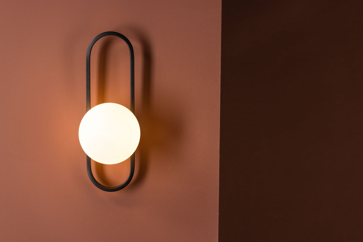 Wandlamp Gallo - Zwart
