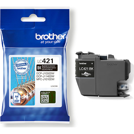 Brother LC421BK blæk - sort