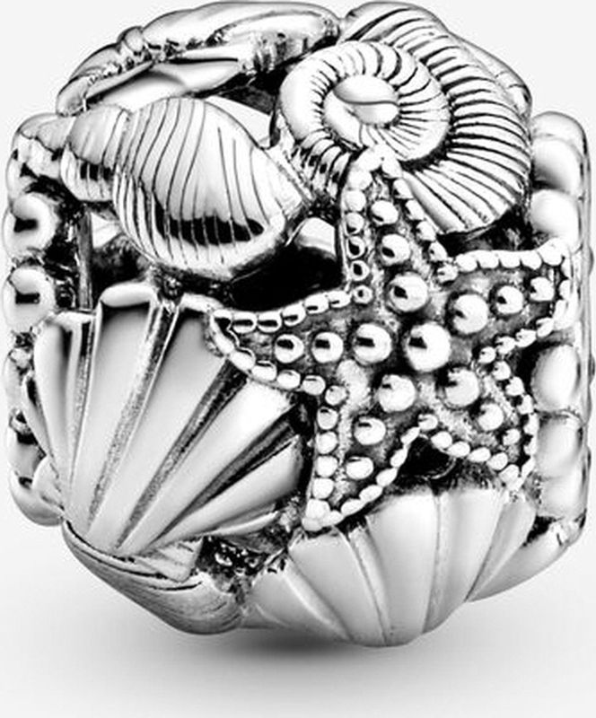 Pandora 798950C00 - Opengewerkte Zeester, Schelpen & Harten - Bedel