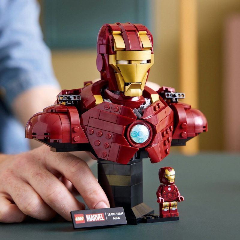 LEGO - Marvel Iron Man MK4 - Bouwset - Model om te Tentoonstellen - Inclusief Minifiguur