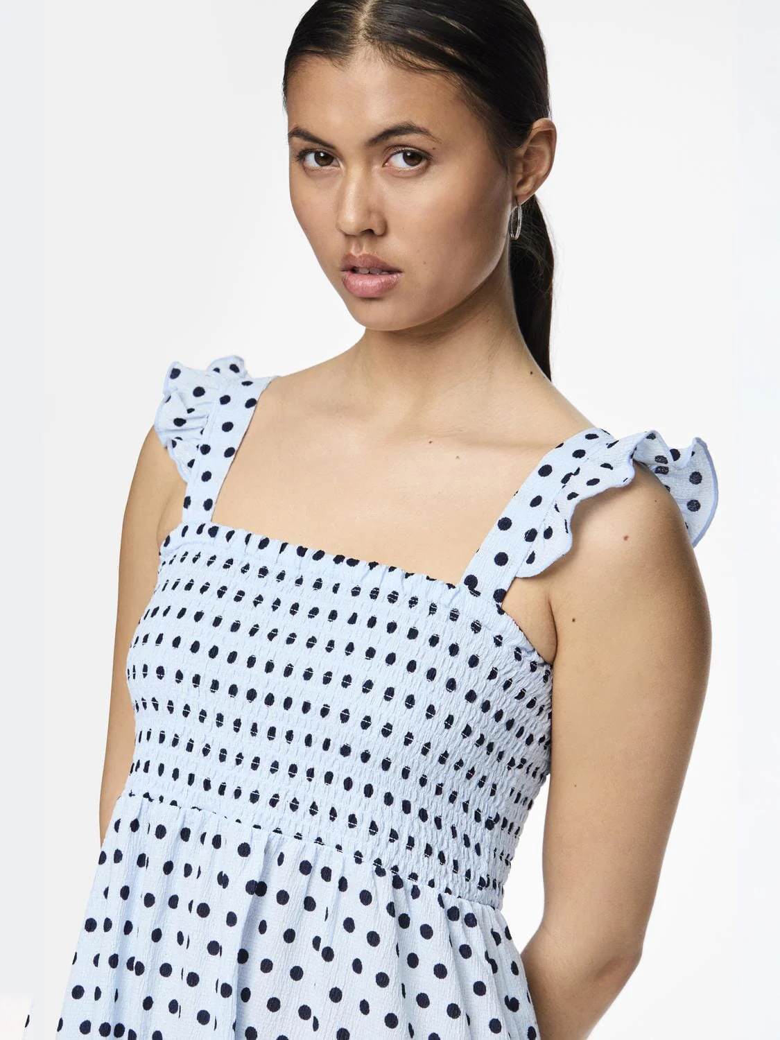 Pieces Pcluna Smock Strap Dress Sa