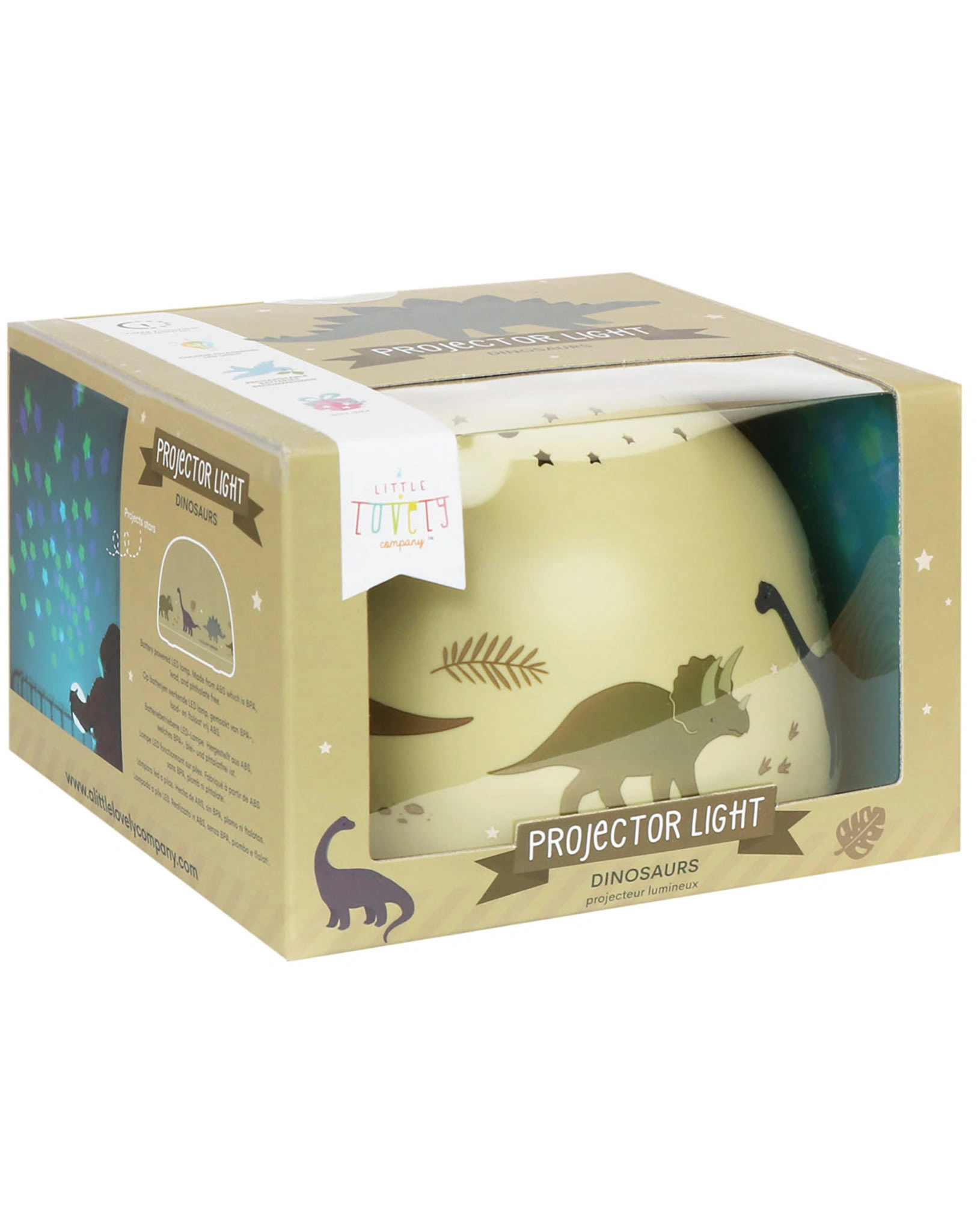 Nachtlicht-Projektor DINOSAURS in hellgrün