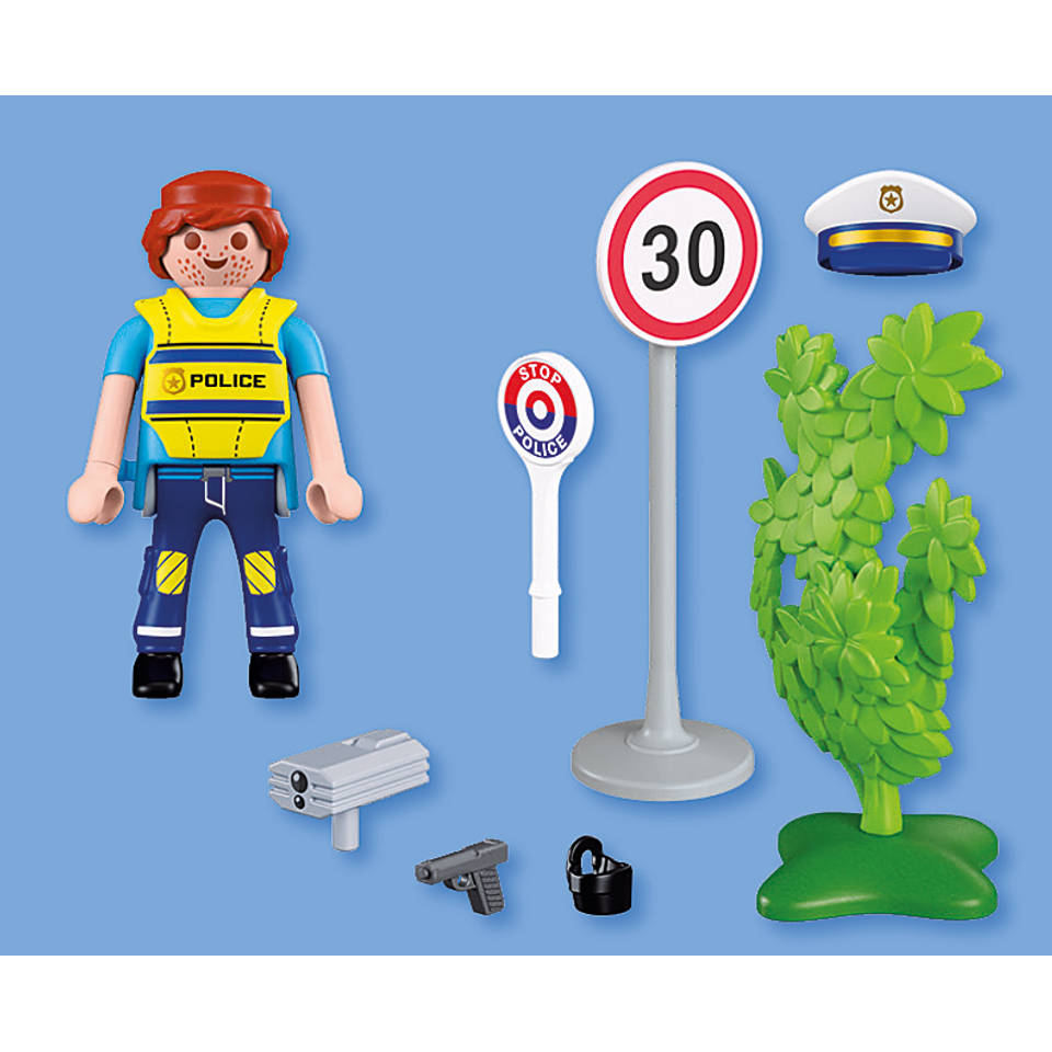 PLAYMOBIL SpecialPLUS politieagent met snelheidsradar 72029