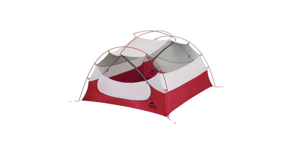 MSRMutha Hubba NX 3-Person Backpacking Tent  (Olijfgroen/rood)