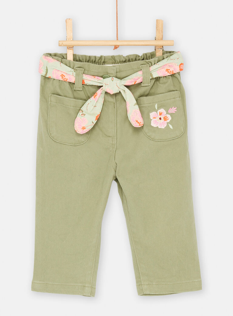 Pantalon kaki confort bébé fille