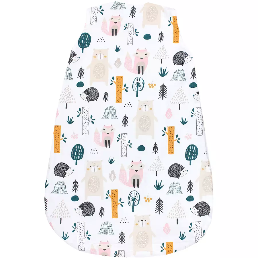 TupTam Baby Sommer Schlafsack Ärmellos Unwattiert beigeorange
