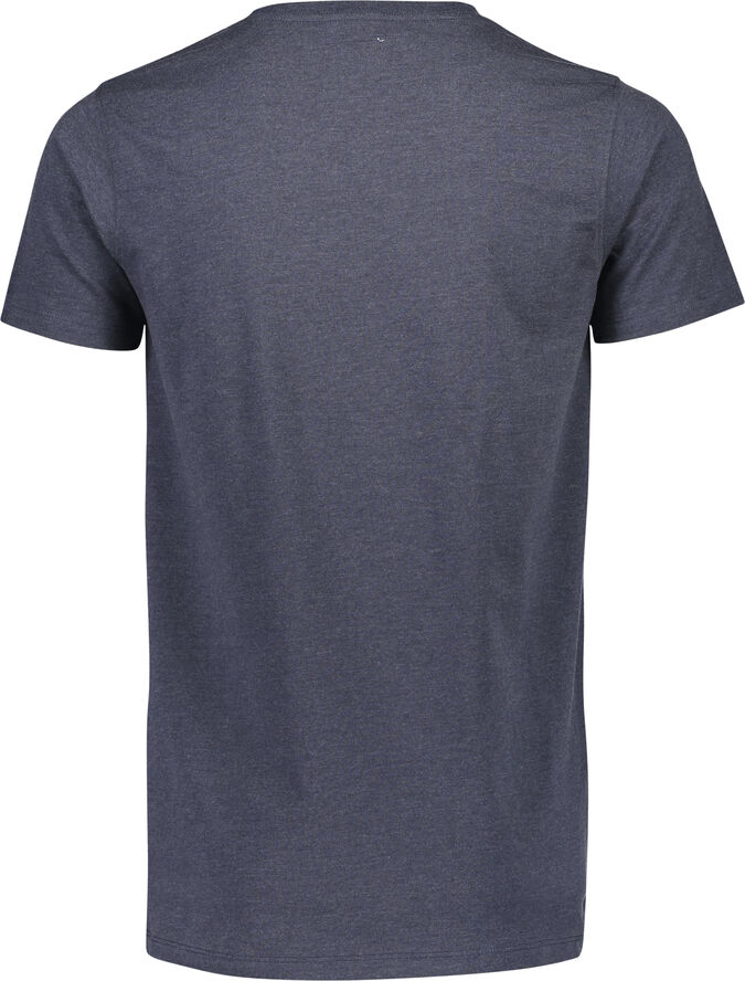 Lindbergh Rundhalset stretchy t-shirt Blå