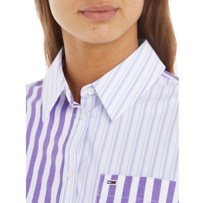 Chemise à manches longues femme Tjw Cblk Stripe Tie Front TOMMY HILFIGER