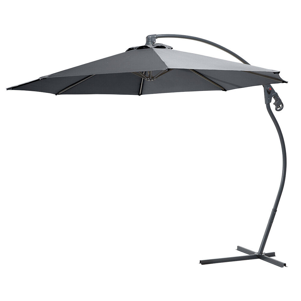 Parasol déporté IBIZA gris anthracite